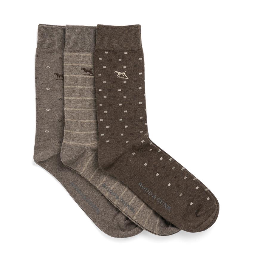 Rodd & Gunn Seacliff Multi Sock 3 Pack